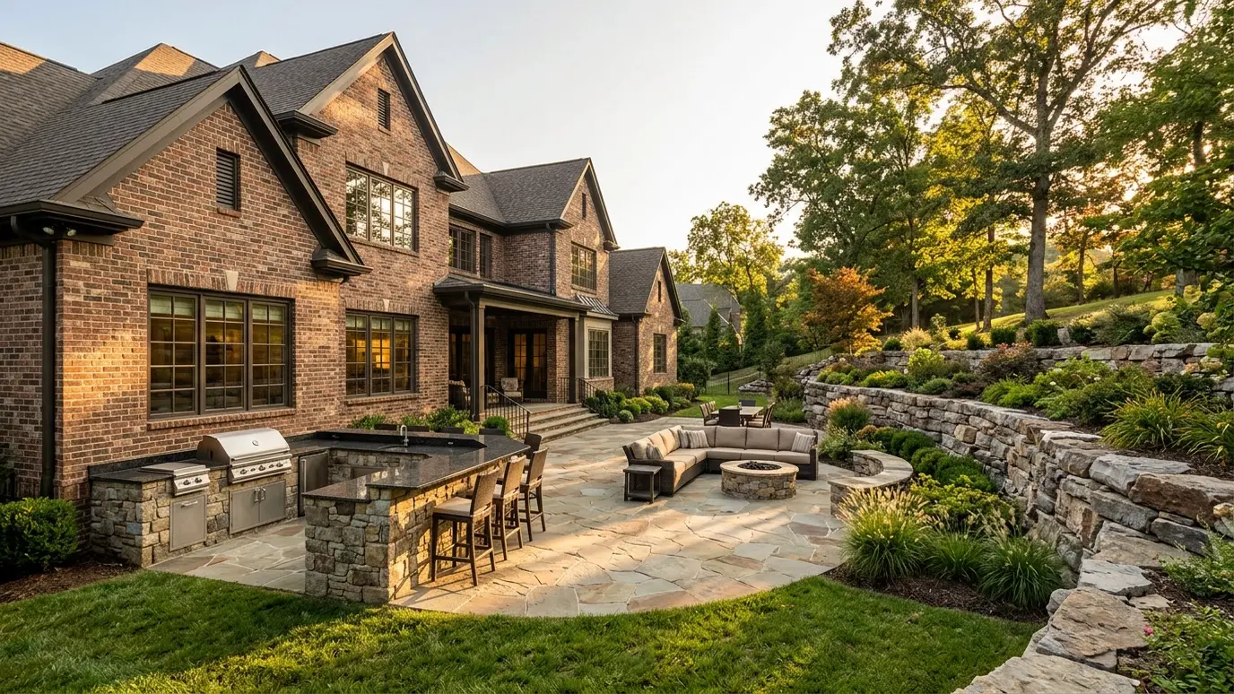 Brick and stone homes and masonry in Brentwood, Tennessee