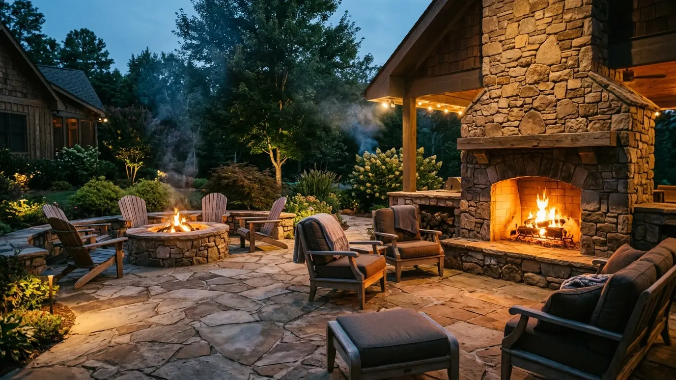 Fire Pit or Outdoor Fireplace? A Guide to Fire Features
